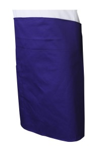 AP170   訂做凈色寶藍色半身圍裙    訂做後綁帶圍裙    圍裙生產商    圍裙專門店   製作圍裙公司   燒肉店